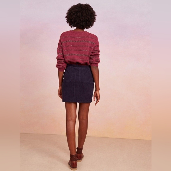 Navy mini skirt from Des Petits Hauts. - Picture 2 of 10